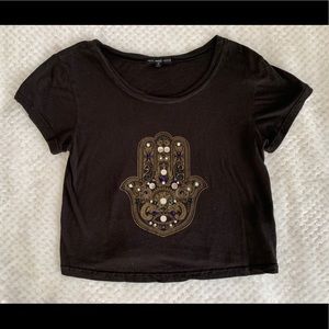 Urban Outfitters Truly Madly Deeply Hamsa Crop Top